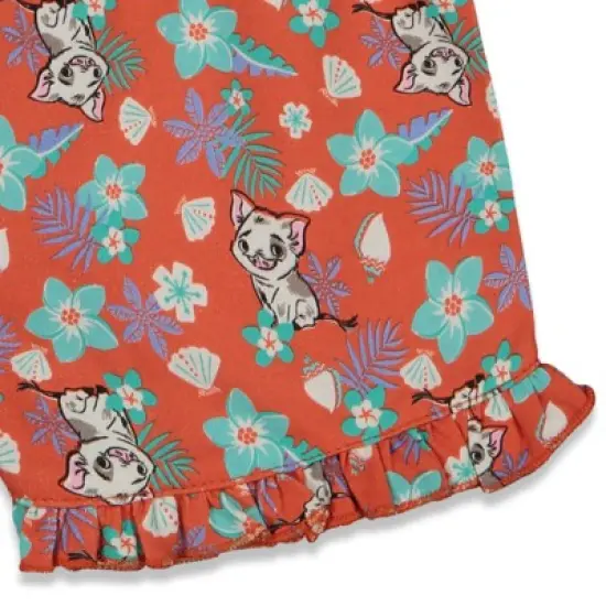 Disney Moana Princess Frozen Ariel Minnie Mouse Baby Girls Tank Top and French Terry Shorts Infant to Little Kid image {7}