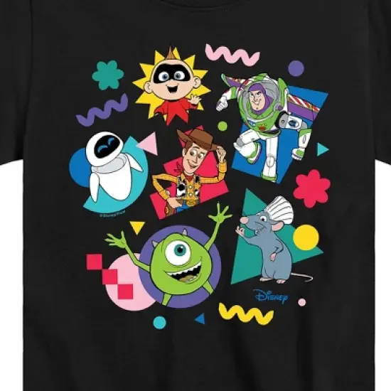 Boys' Disney Pixar Character Shapes Short Sleeve Graphic T-Shirt - Black - 3T image {1}