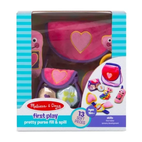 Melissa & Doug Pretty Purse Fill and Spill Soft Play Set Toddler Toy image {4}