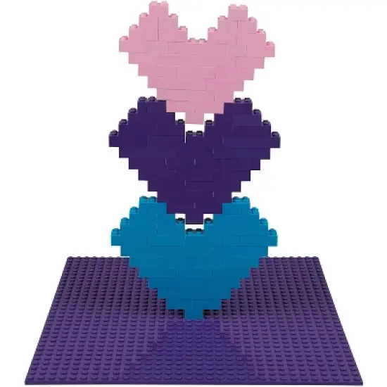 Big Bag of Bricks Large Pink & Purple Building Plates 10"x10", 4 Pack image {5}