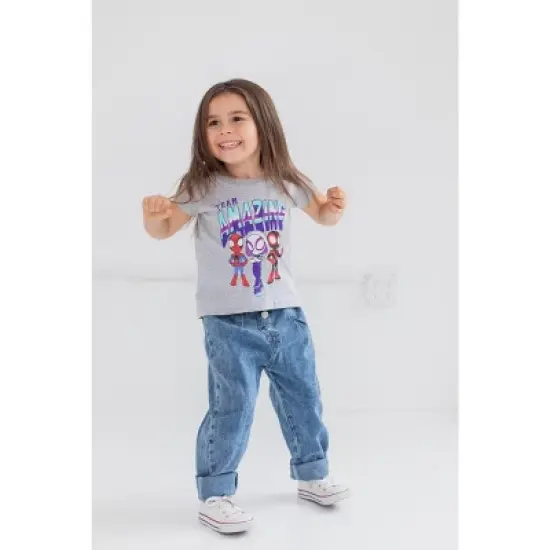 Marvel Spidey and His Amazing Friends Girls 2 Pack T-Shirts Toddler to Little Kid image {2}