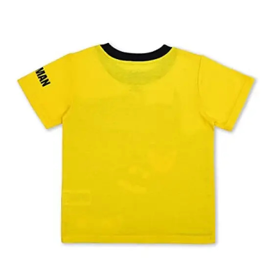 Warner Bros Boy's Batman 3 Pack Casual Active Wear Coordinates, Zip Up Hoodie, Shirt, and Sports Pants Set for toddler image {4}