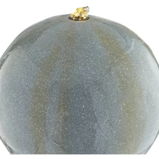 Ball and Pillar 34 1/4" High Large Modern Indoor Outdoor Decor Faux Stone Floor Fountain with Light LED Bubbler Outside Garden Patio image {2}