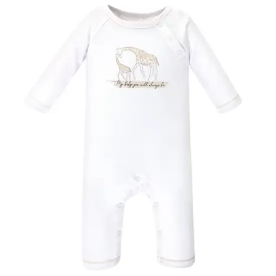 Touched by Nature Baby Organic Cotton Coveralls 3pk, Little Giraffe image {3}