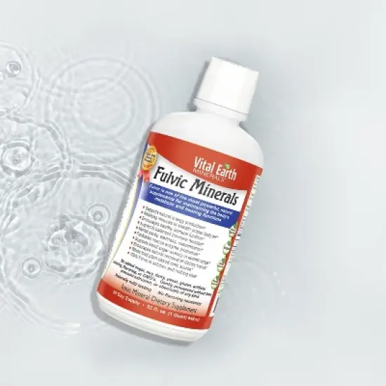 Vital Earth Minerals Fulvic Minerals Liquid, 70+ Trace Minerals, Electrolytes, Fulvic Acid Minerals For Cellular Detox, Wellness, 32 Fl Oz image {5}