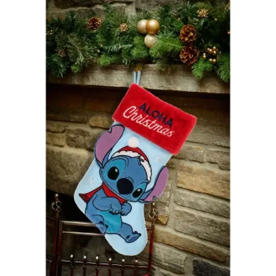 Lilo & Stitch Stitch Applique Holiday Stocking 20" image {3}