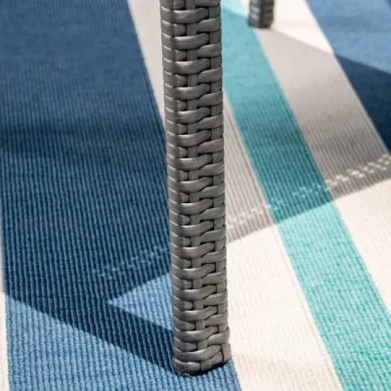 Harlowe 7pc Wicker Dining Set - Gray/Gray - Christopher Knight Home image {3}