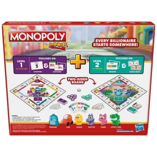 Monopoly Junior 2 Kids Board Games in 1 image {4}