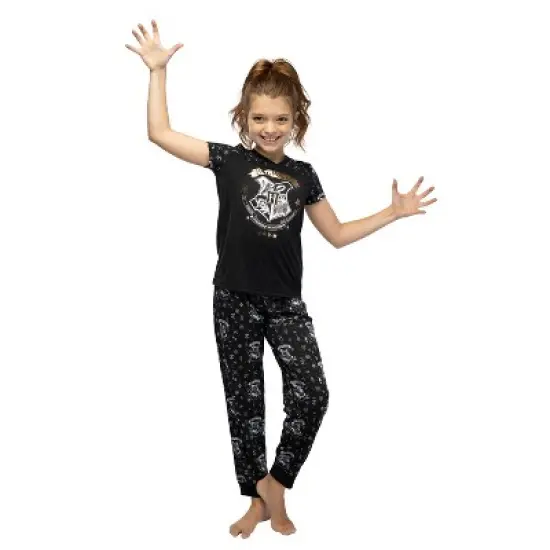 Harry Potter Hermione Hogwarts Crest Athletic Jogger Pajama 2pc Set image {1}