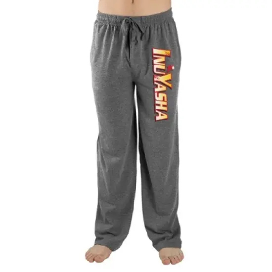 InuYasha Anime Cartoon Mens Grey Sleep Pajama Pants image {2}