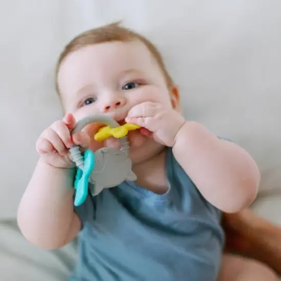 Dr. Brown's Learning Loop 100% Silicone Ring Teether - 3m+ - Fox image {9}