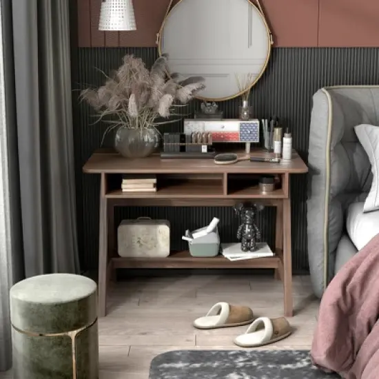 Costway Computer Desk Home Office Writing Workstation w/ Flip Top Compartment image {2}