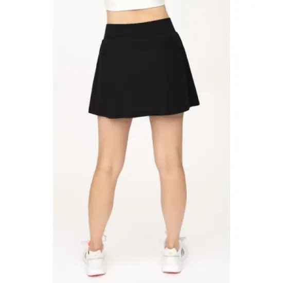 90 Degree By Reflex Womens Lightstreme Charm Pleated Skort with Built-in Short image {3}