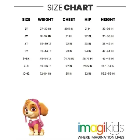 PAW Patrol Skye Rubble Marshall Girls 3 Pack Graphic T-Shirts Toddler image {7}