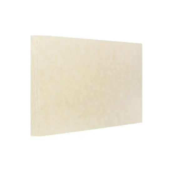 JAM Paper Blank Flat Note Cards A7 Size 5 1/8 x 7 Natural Parchment 25/Pack (17531641) image {1}