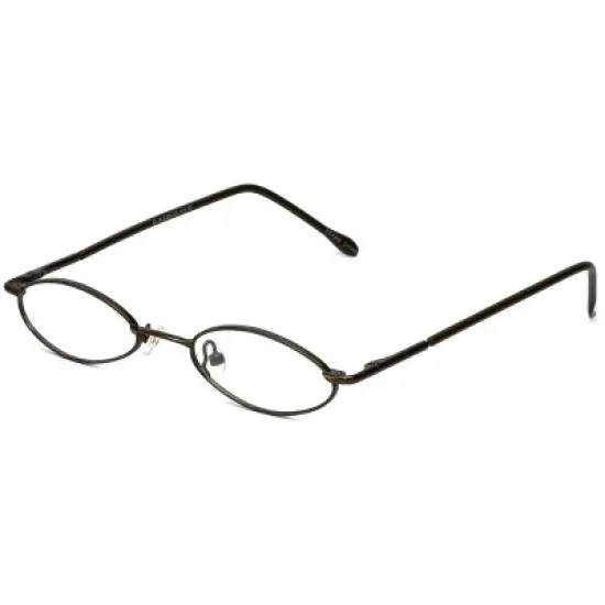 Flex Plus by Vivid FP-10 Designer Blue Light FIlter Reading Glasses in Shiny Brown 45mm +2.00 | Ladies | Oval Shape | Small Fit image {5}