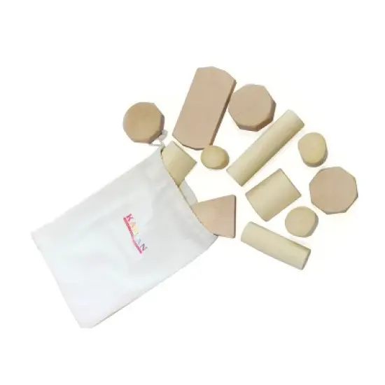 Kaplan Early Learning Bambino Wooden Shape Branch Blocks  - Set of 12 image {2}