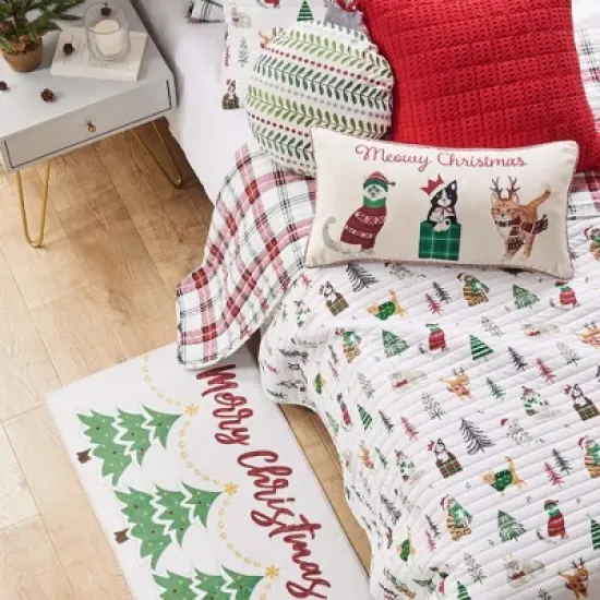 Meowy Christmas Quilt Set - Levtex Home image {2}