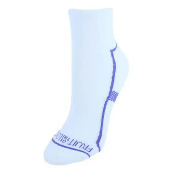 Fruit of the Loom Women's Cool Zone Cotton Cushioned Ankle Socks (6 Pair Pack) image {2}