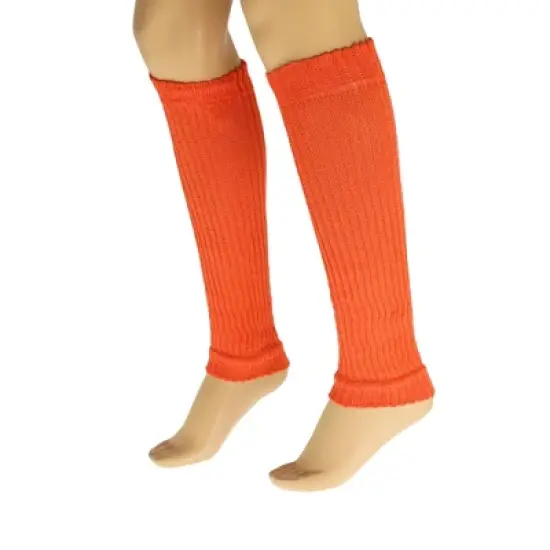Retro-Inspired Cotton Leg Warmers for Women Soft, Stretchy, 20&rdquo; Long Knit Warmers 1 Pair image {3}