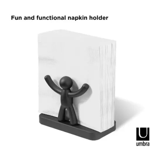 Umbra Buddy Napkin Holder Black image {6}