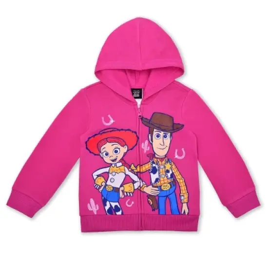 Disney Girl's 3-Pack Toy Story Yee-Haw! Graphic Tee, Zip Up Hoodie and Patterned Legging Pants Set for kids image {5}