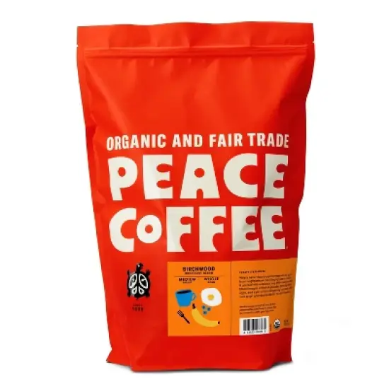 Peace Coffee Birchwood Breakfast Blend Medium Roast Whole Bean Coffee - 5lbs image {3}