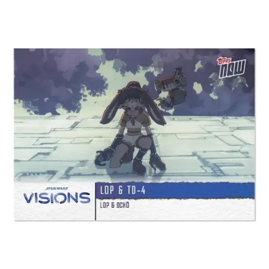 TOPPS NOW 2021 Star Wars Visions 5-Card Pack | Lop & Ocho image {2}