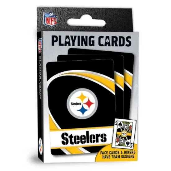 MasterPieces Officially Licensed NFL Pittsburgh Steelers Playing Cards - 54 Card Deck for Adults image {1}