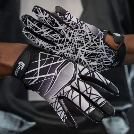 Cutters Game Day Receiver Youth Gloves Black image {5}