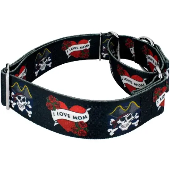 Country Brook Petz 2 Inch I Love Mom Martingale Dog Collar image {2}