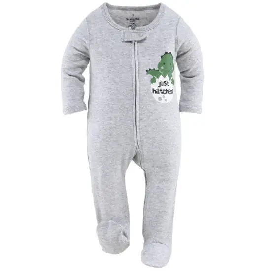 The Peanutshell Footed Baby Sleepers for Boys, Dino Camo, 3-Pack Newborn to 12 Months image {4}