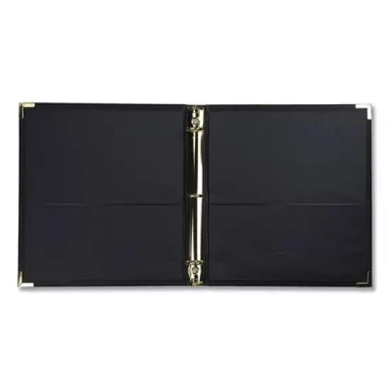 Samsill Classic Collection Ring Binder, 3 Rings, 1" Capacity, 11 x 8.5, Black image {2}