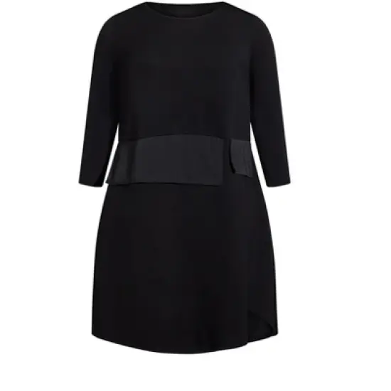 Women's Plus Size Beyond Knit Dress - black | AVENUE image {2}