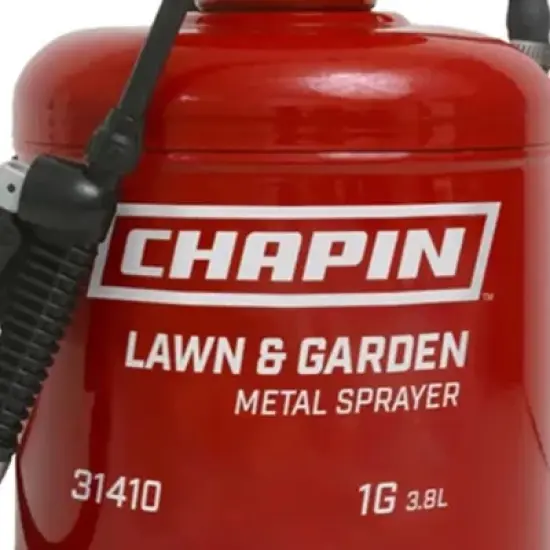 Chapin 1-Gallon Tri-Poxy Steel Tank Handheld Liquid Sprayer for Lawn & Garden with Lock-On, Adjustable Nozzle, & 4" Wide Funnel-Mouth Opening image {2}