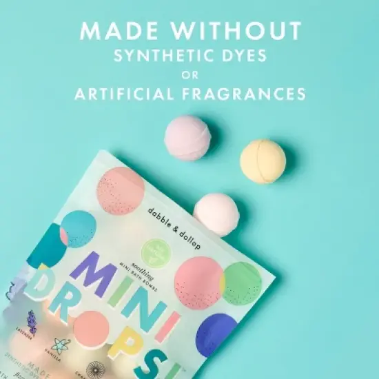 Dabble & Dollop Mini Bath Bombs - Soothing - 12ct/0.8oz image {2}