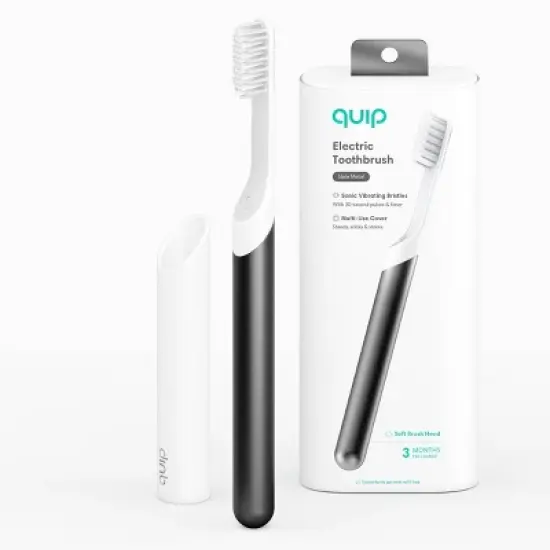 quip Metal 2-Minute Timer Electric Toothbrush Starter Kit with Travel Case image {14}