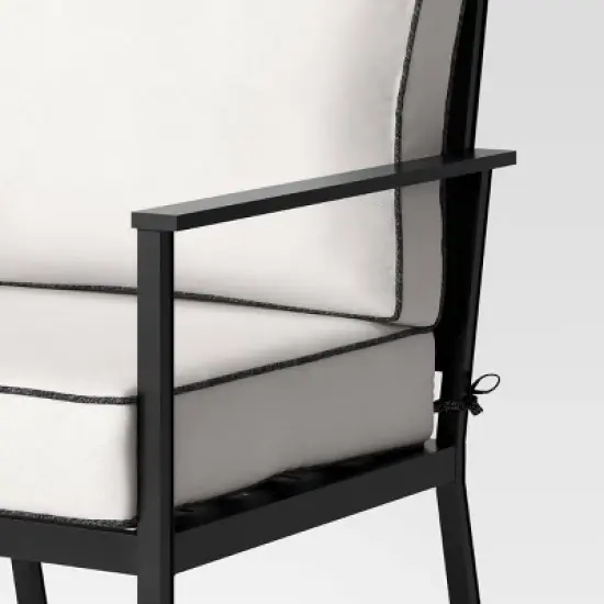 Searsburg 3pc Aluminum Patio Chat Set - Black - Threshold&trade; image {5}