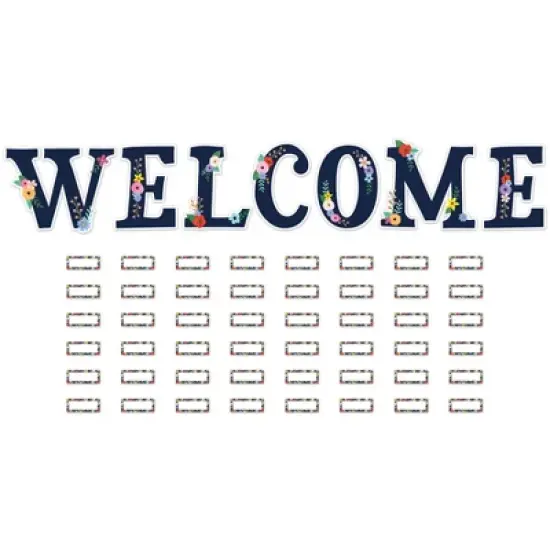 Teacher Created Resources&reg; Wildflowers Welcome Bulletin Board Set, 55 Pieces image {1}