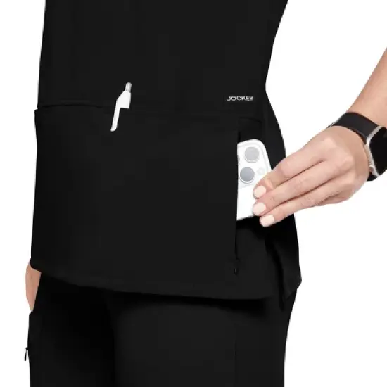 Jockey Women's True Fit Crossover V-Neck Scrub Top image {2}