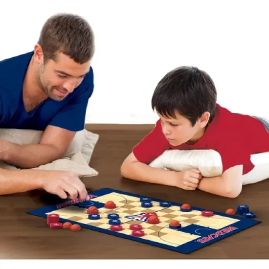 MasterPieces Officially licensed NCAA Arizona Wildcats Checkers Board Game for Families and Kids ages 6 and Up image {4}