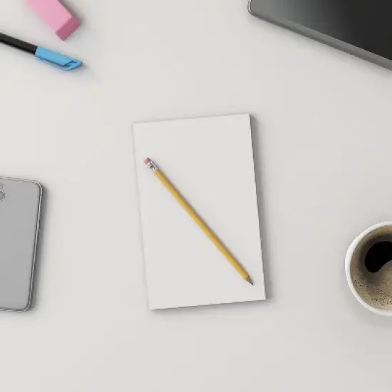 MyOfficeInnovations Message Pads 5" x 8" Unruled White 100 Sh./Pad 12 Pads/PK 163451 image {7}