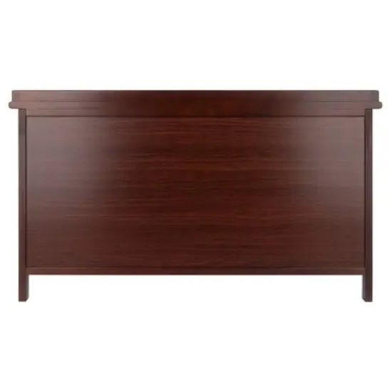 4pc Adriana Storage Bench with Baskets Walnut - Winsome image {4}