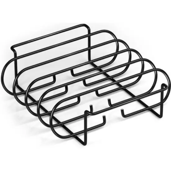 Sorbus Non-Stick Rib Rack - Porcelain Coated Steel Roasting Stand image {2}