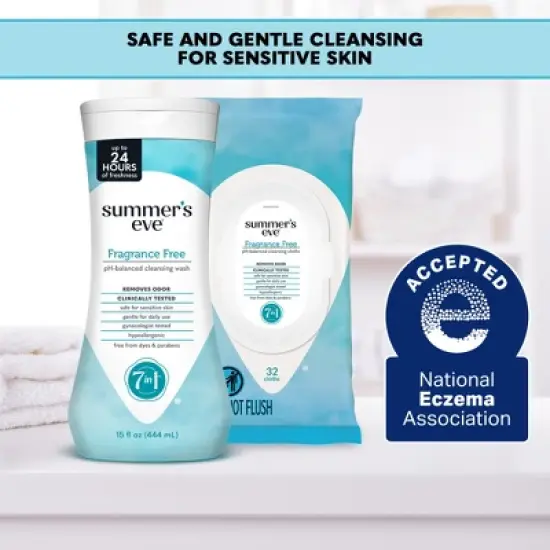 Summer's Eve Fragrance Free Feminine Cleansing Wipes - 32ct image {3}