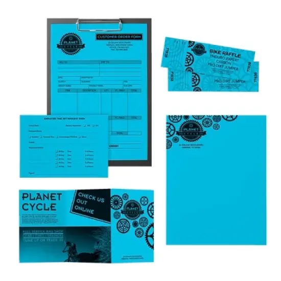 Astrobrights Card Stock, 8-1/2 x 11 Inches, Lunar Blue, Pack of 250 image {2}