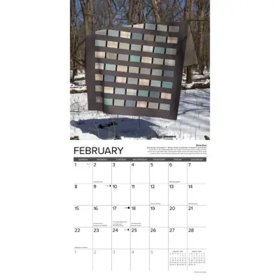 Willow Creek Press 2026 Art of the Quilt Wall Calendar image {2}