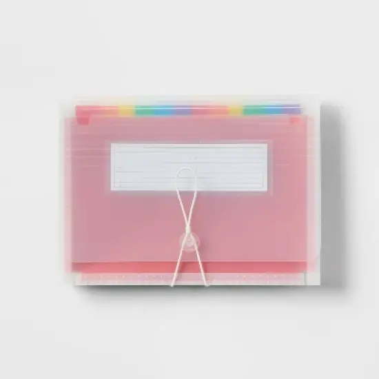 24 Pocket Expanding File Folder Letter Size Clear - up&up&trade; image {4}