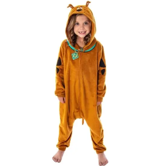 Scooby Doo Costume Kids Union Suit Sleeper Pajamas image {6}