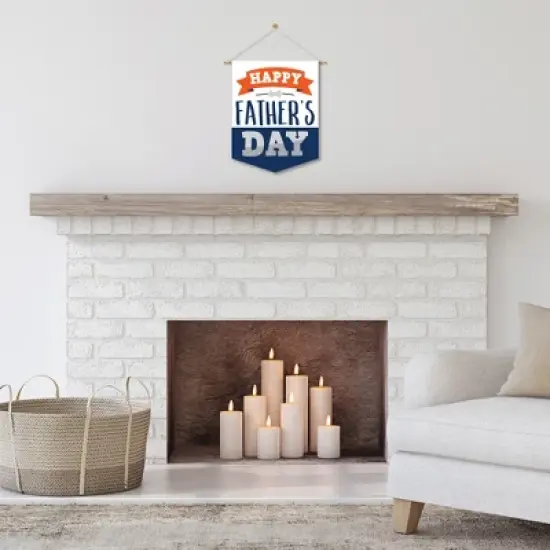 Big Dot of Happiness Happy Father's Day - Outdoor Home Decorations - Double-Sided We Love Dad Party Garden Flag - 12 x 15.25 inches image {6}